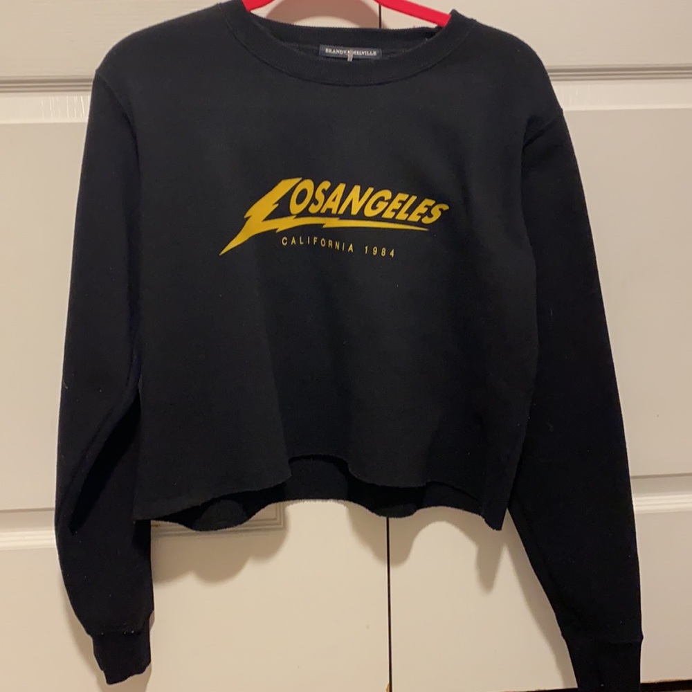 brandy melville los angels cropped sweatshirt - Picture 2 of 3